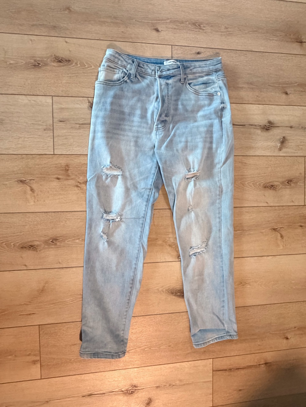 Forever 21 Men's Light Wash Slim Jeans